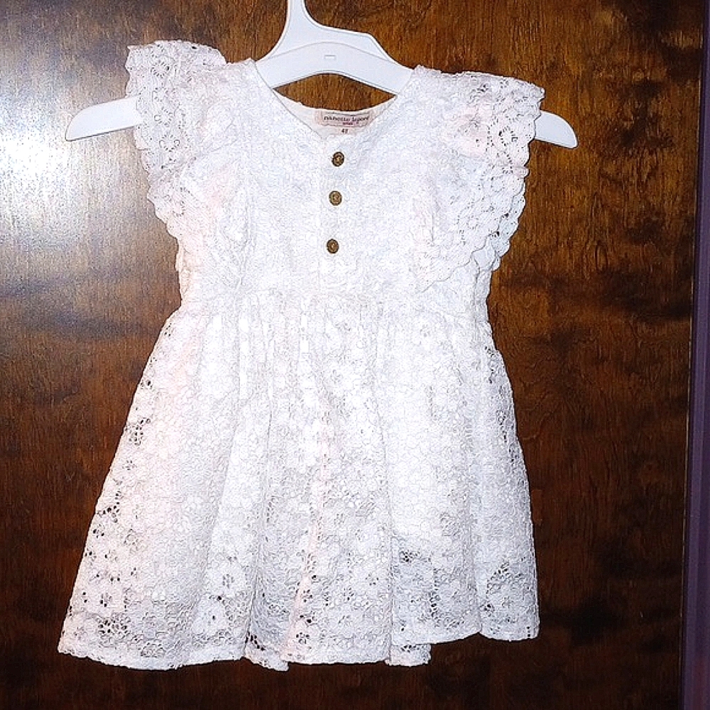 EUC Nanette Lapore Little Girls Lacey Blouse Size 4T